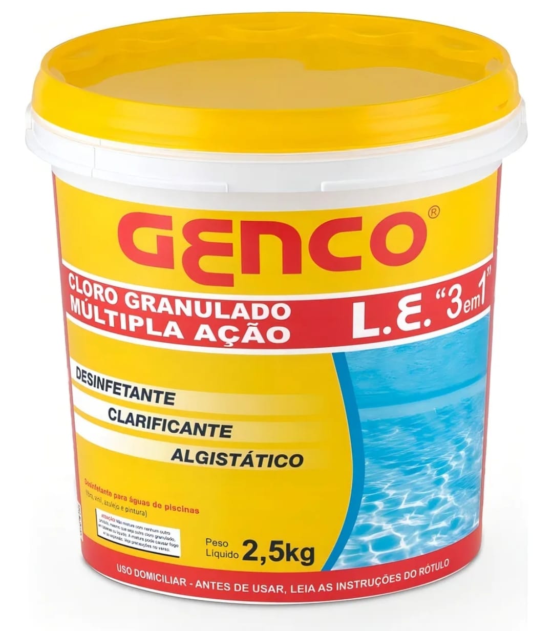 Genco Cloro Granulado L.E. 3 em 1